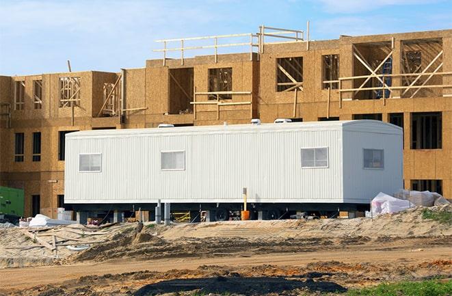 office trailers for rent at a construction site in Chino